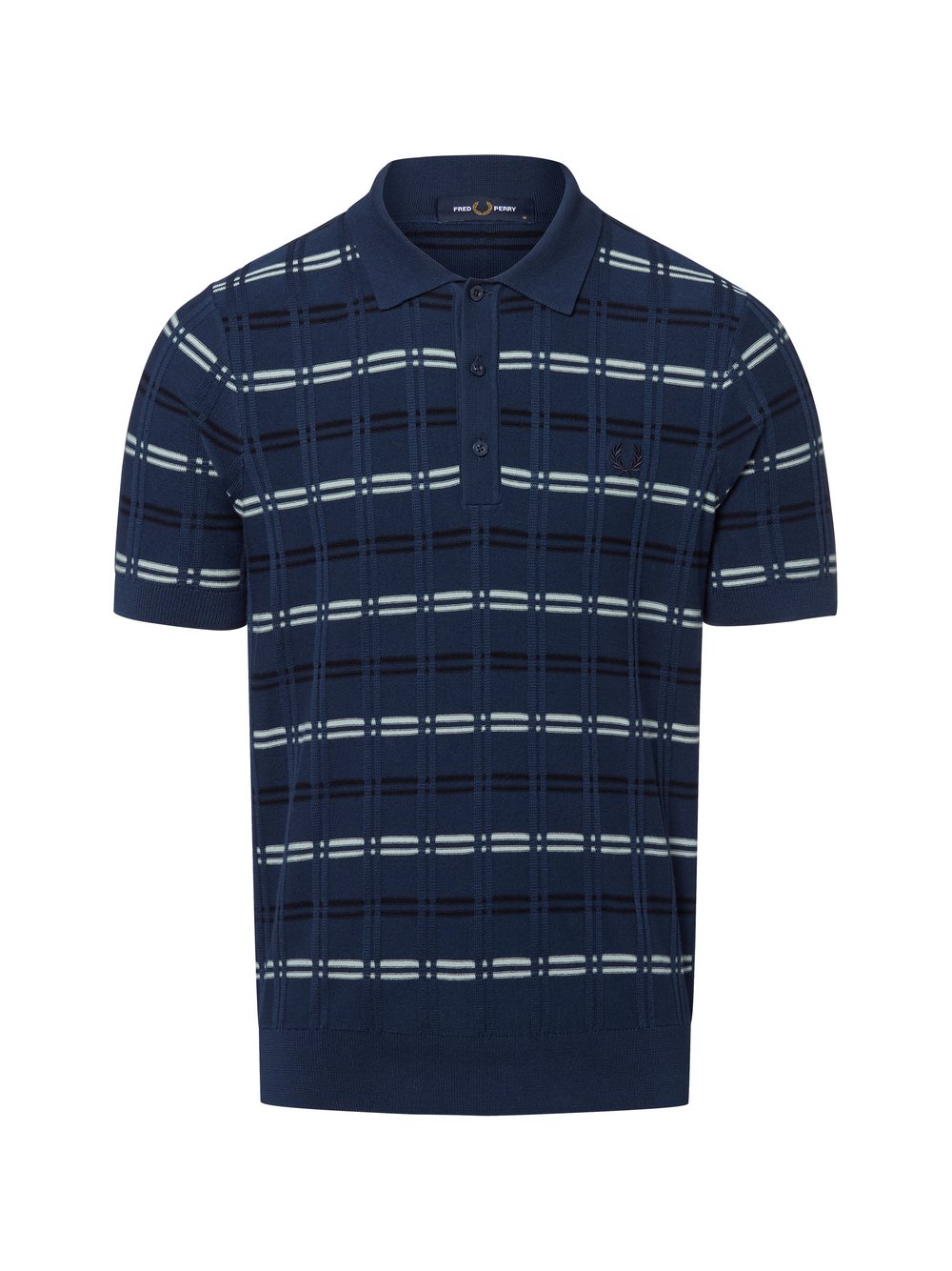 Fred Perry Poloshirt Herren Baumwolle mehrfarbig kariert, XL