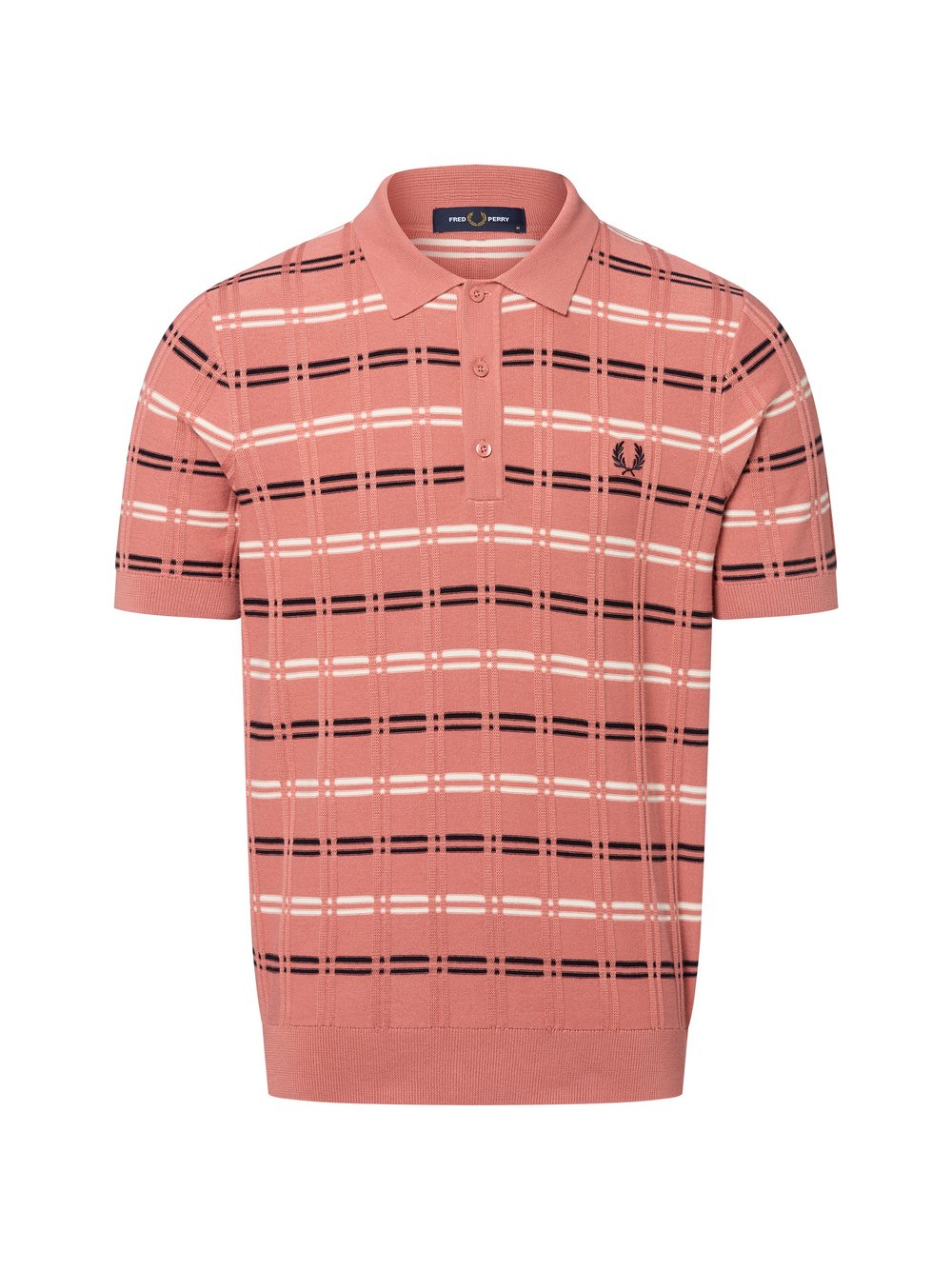 Fred Perry Poloshirt Herren Baumwolle mehrfarbig kariert, S