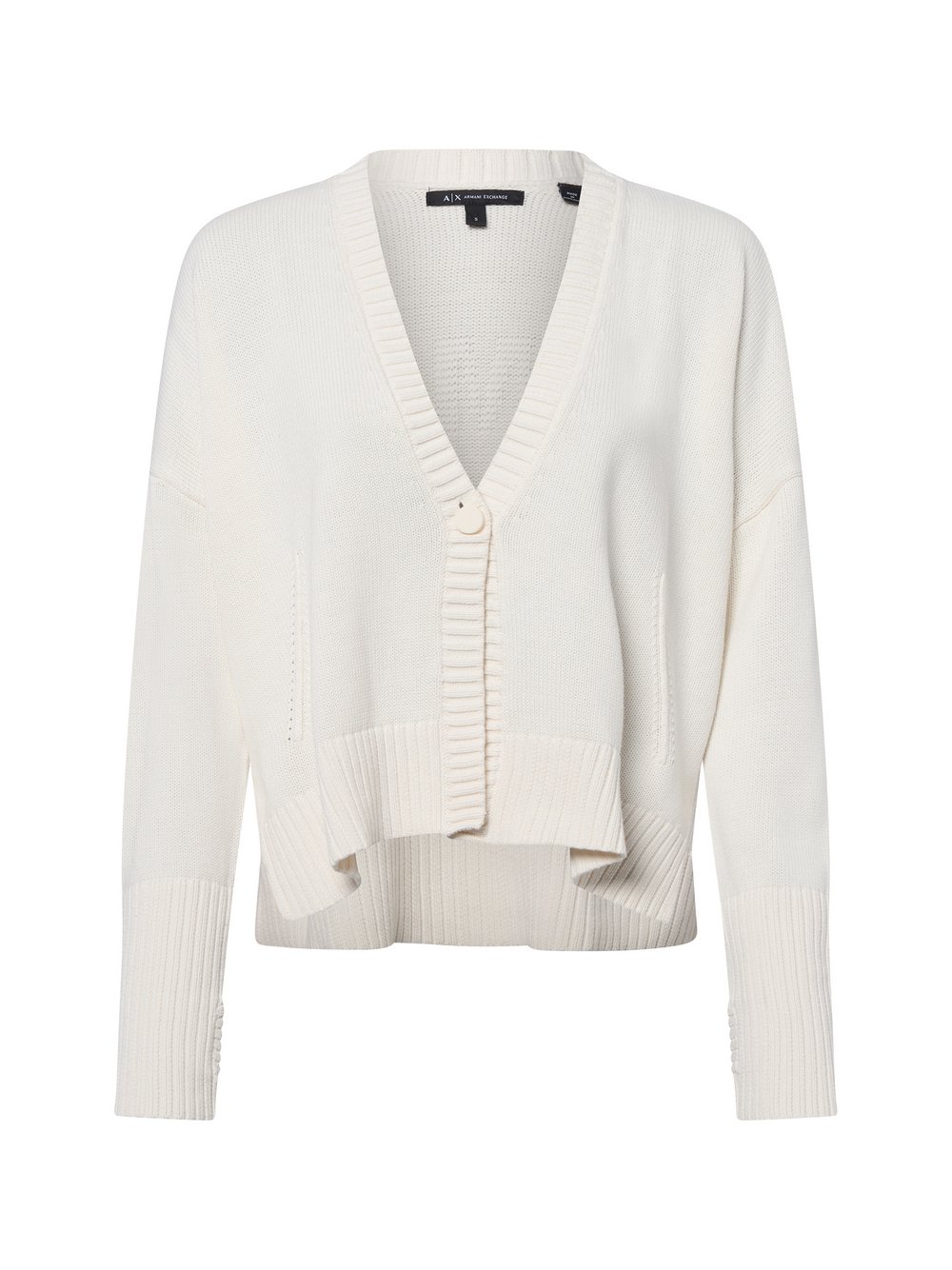 Armani Exchange Strickjacke Damen Baumwolle weiß, M