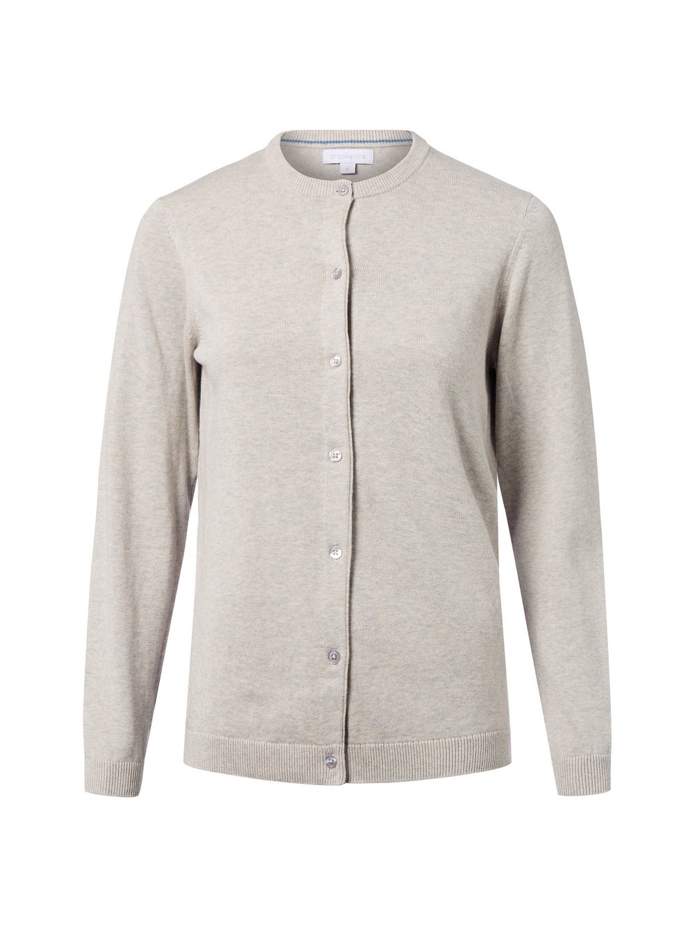 brookshire Strickjacke Damen Baumwolle grau meliert, M