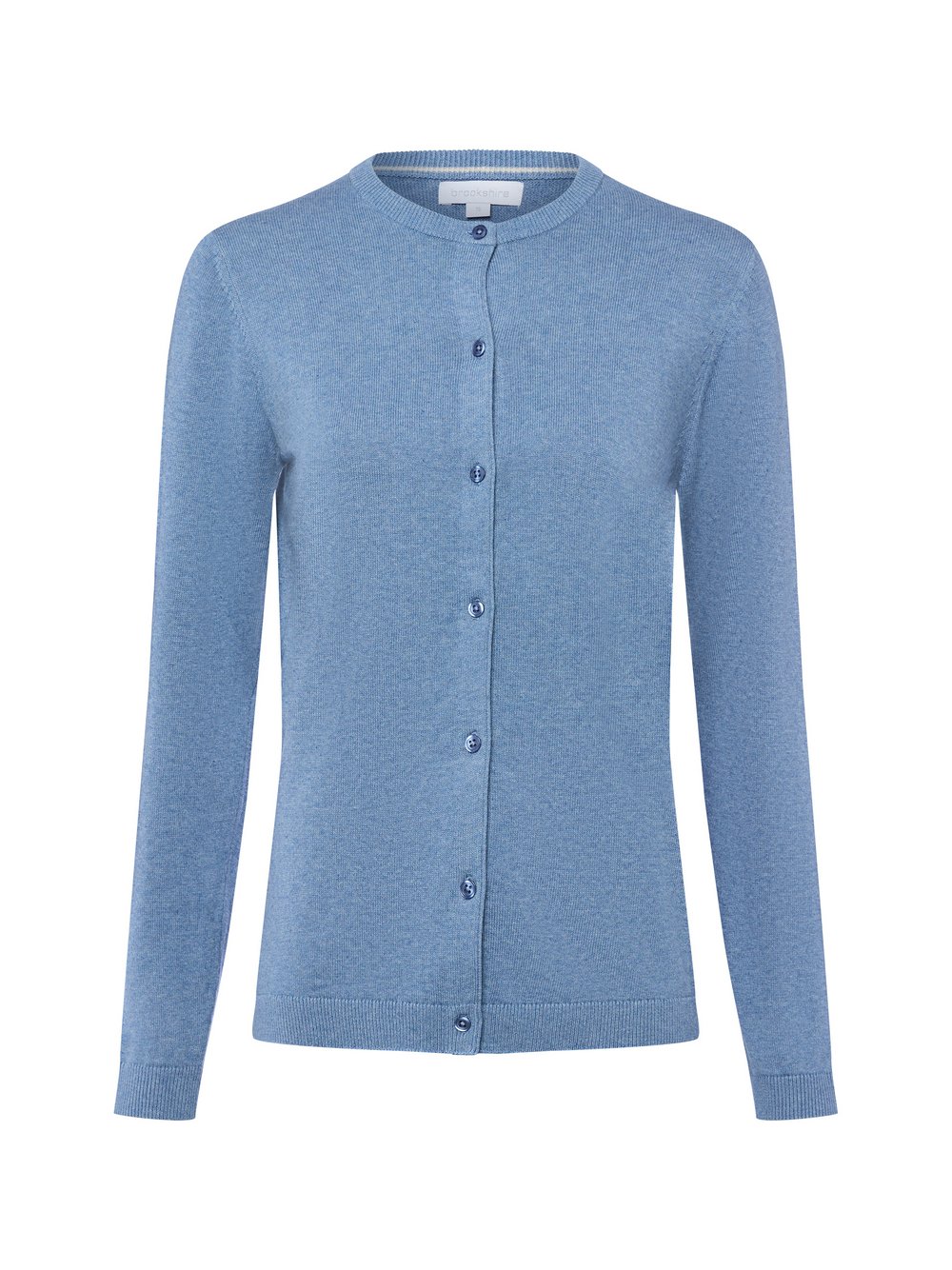 brookshire Strickjacke Damen Baumwolle blau meliert, M
