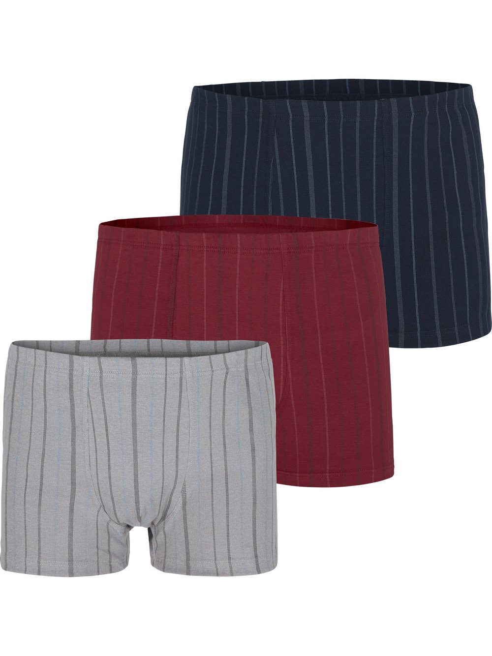 Charles Colby 3er Pack Retropant Herren Baumwolle mehrfarbig gemustert, L