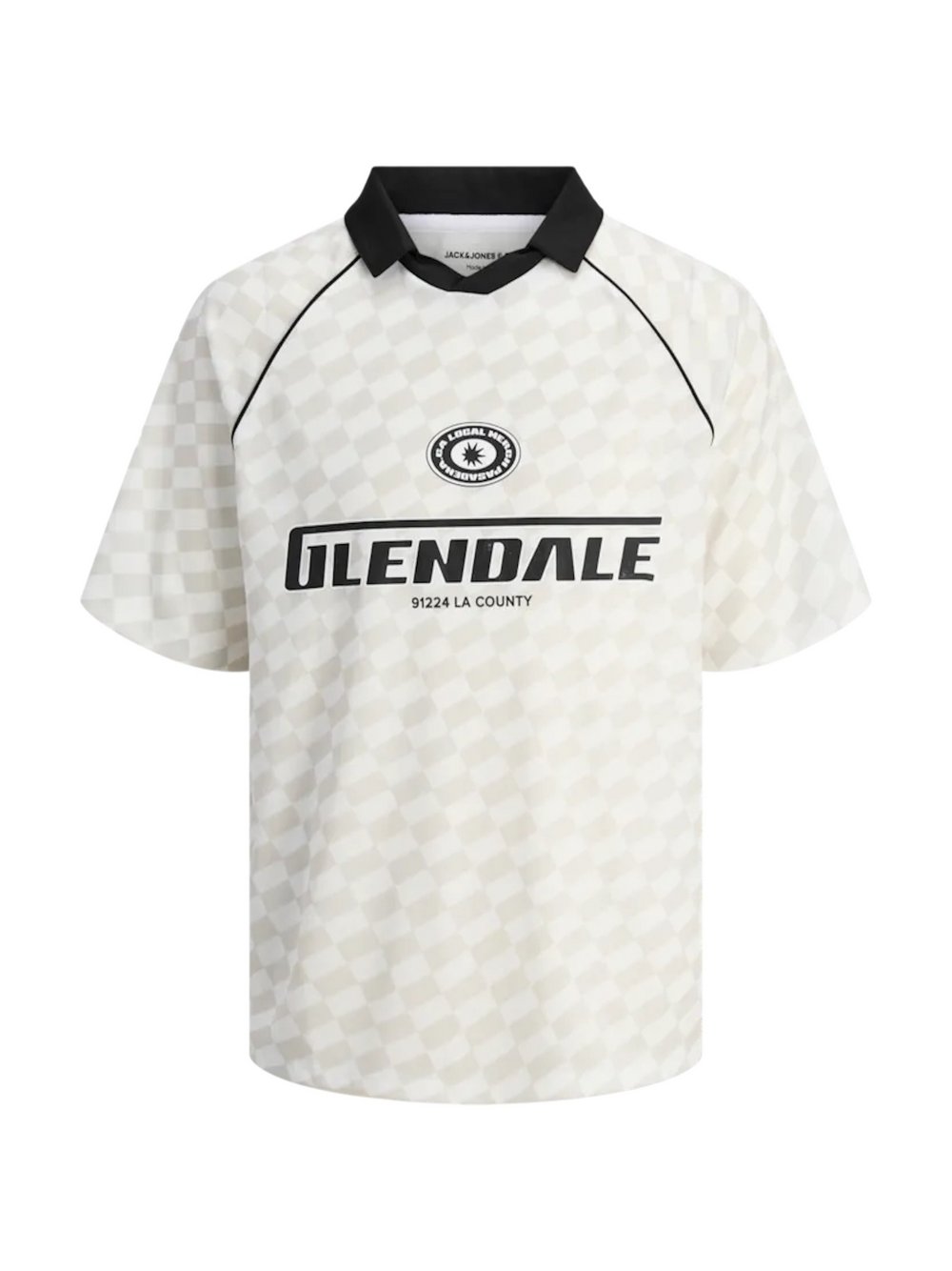 Jack & Jones Junior Poloshirt Jungen weiß gemustert, 176