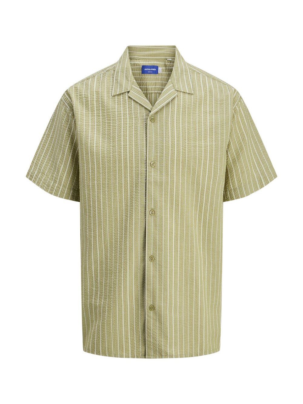Thumbnail - Jack & Jones Junior Hemd Jungen grün gestreift, 152