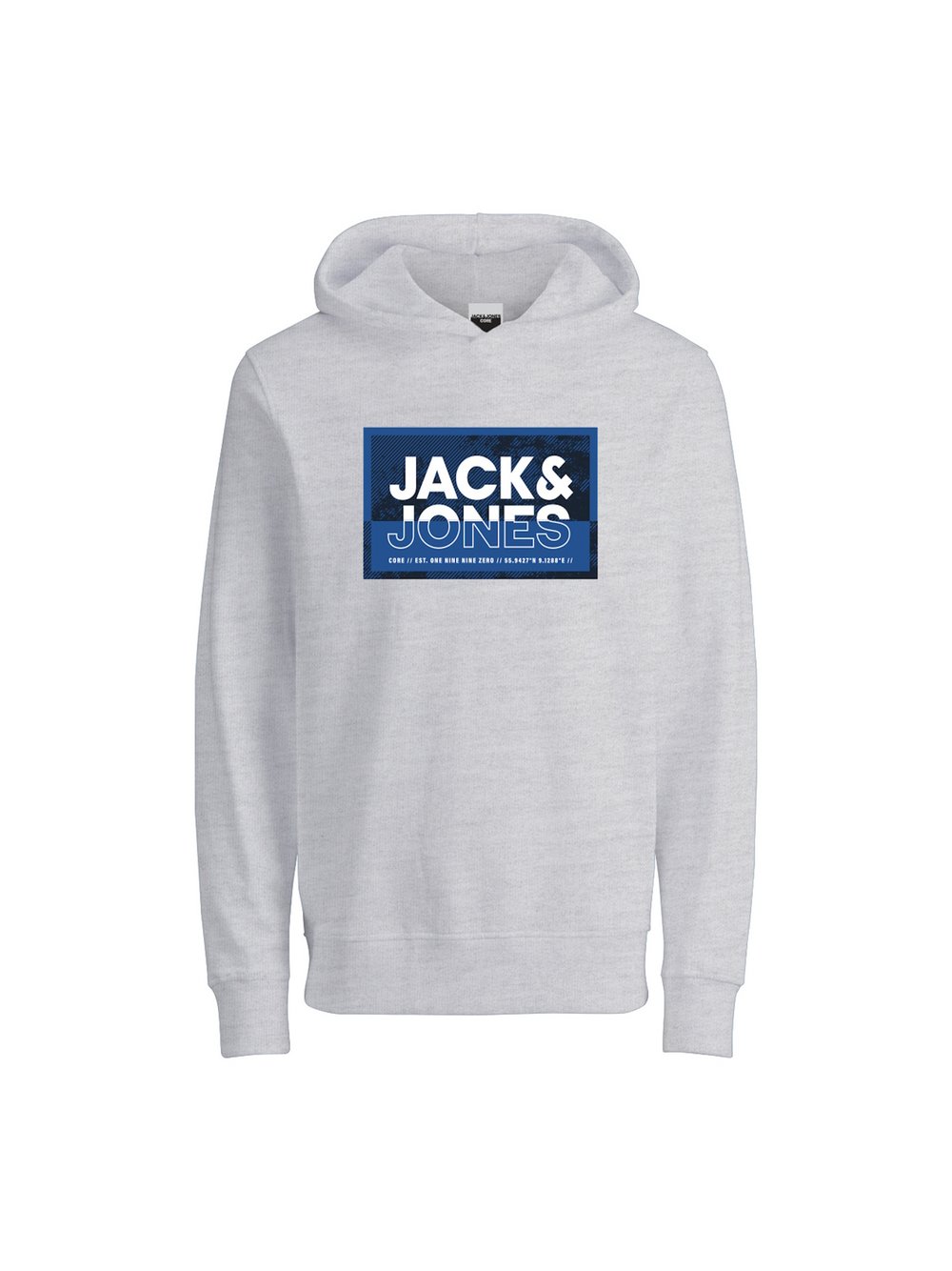 Thumbnail - Jack & Jones Junior Kapuzenpullover Jungen Baumwolle weiß bedruckt, 152