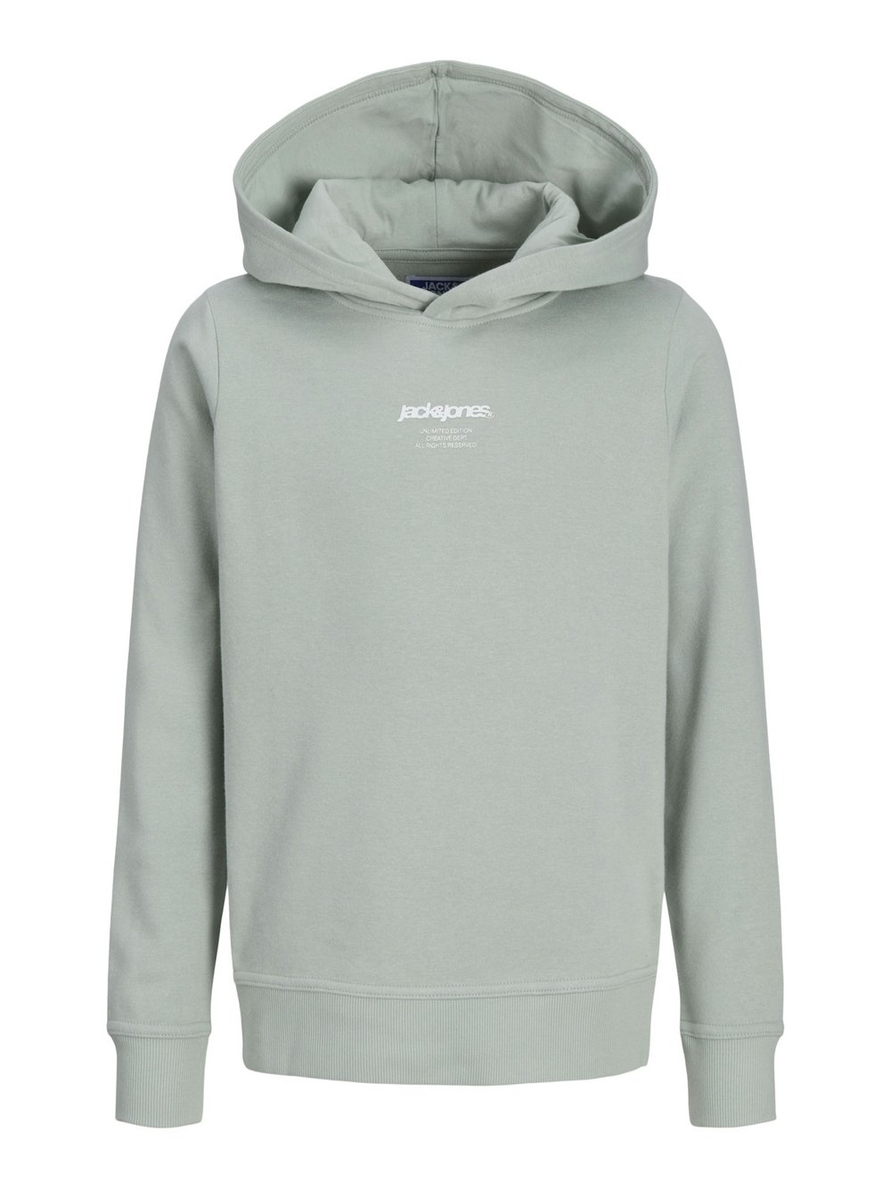 Jack & Jones Junior Kapuzenpullover Jungen Baumwolle blau bedruckt, 152