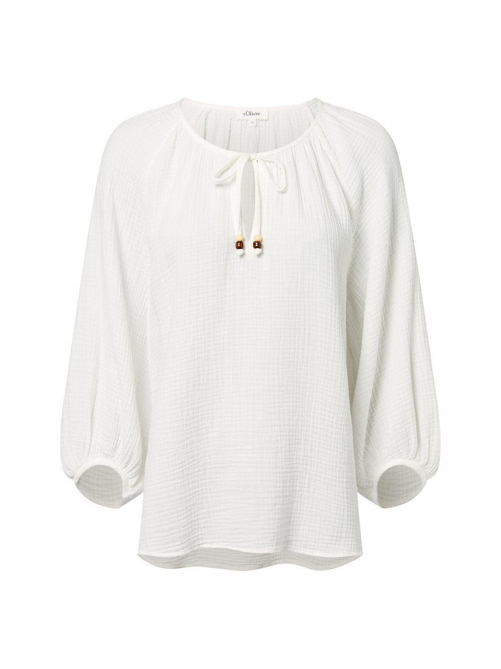 s.Oliver Blusenshirt Damen Baumwolle weiß, 46
