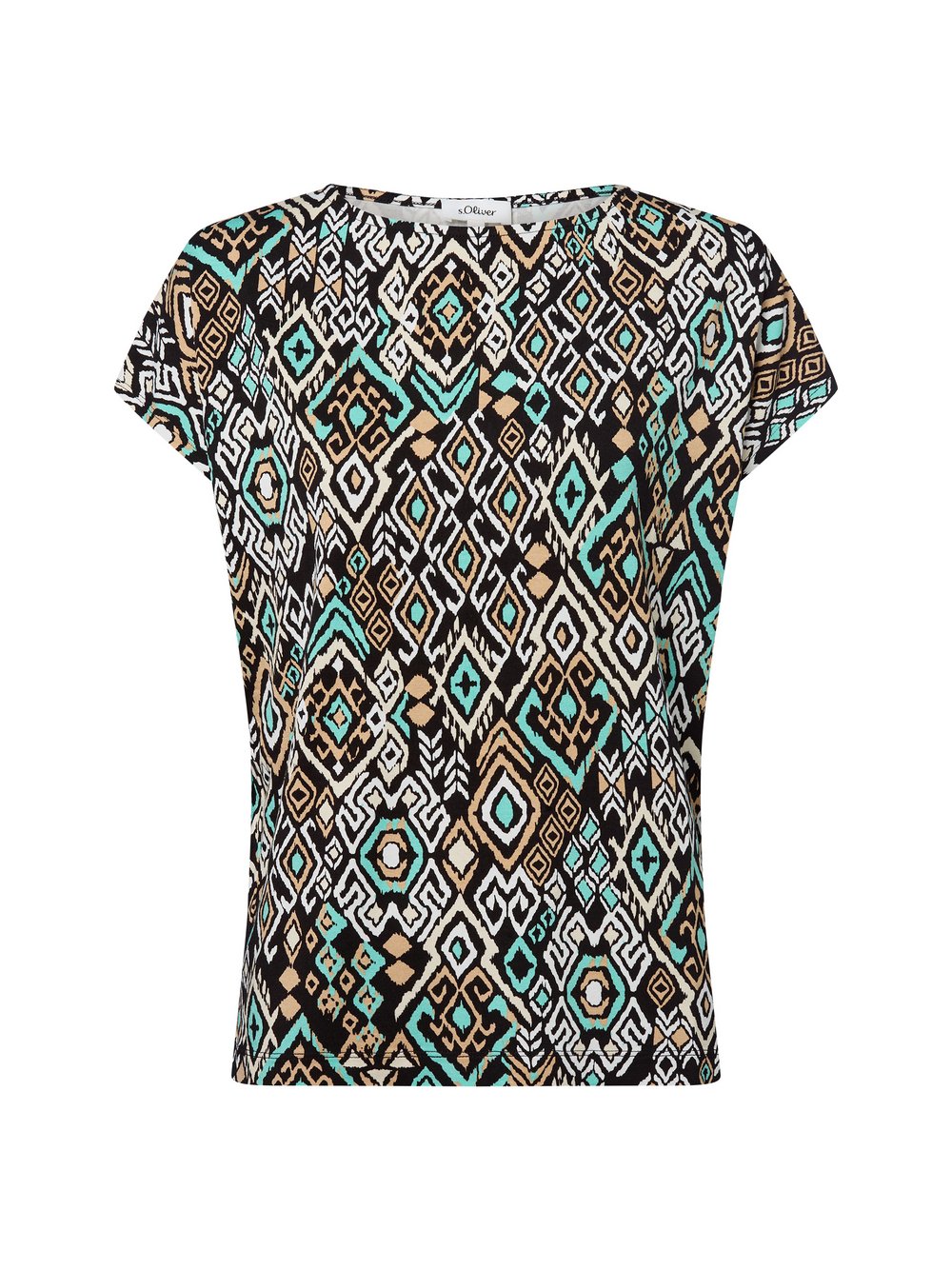 s.Oliver T-shirt Damen Viskose mehrfarbig gemustert, 42