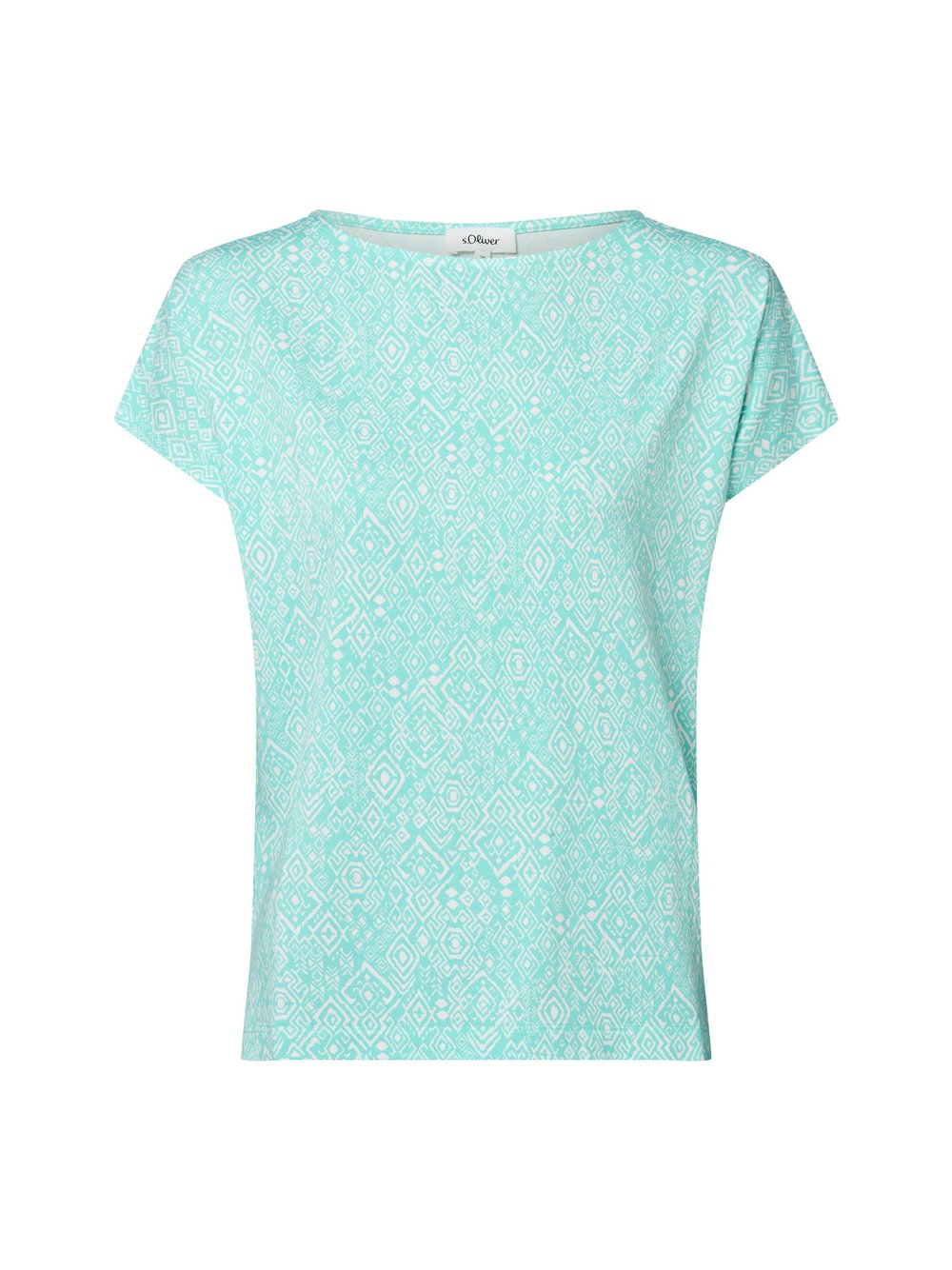 s.Oliver T-shirt Damen Viskose mehrfarbig gemustert, 36