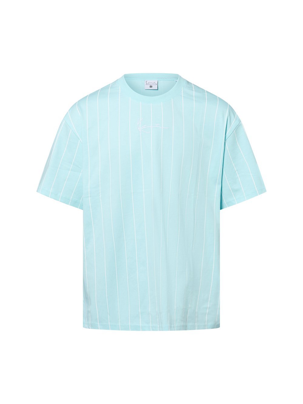 Karl Kani T-Shirt Herren Baumwolle blau gestreift, XL