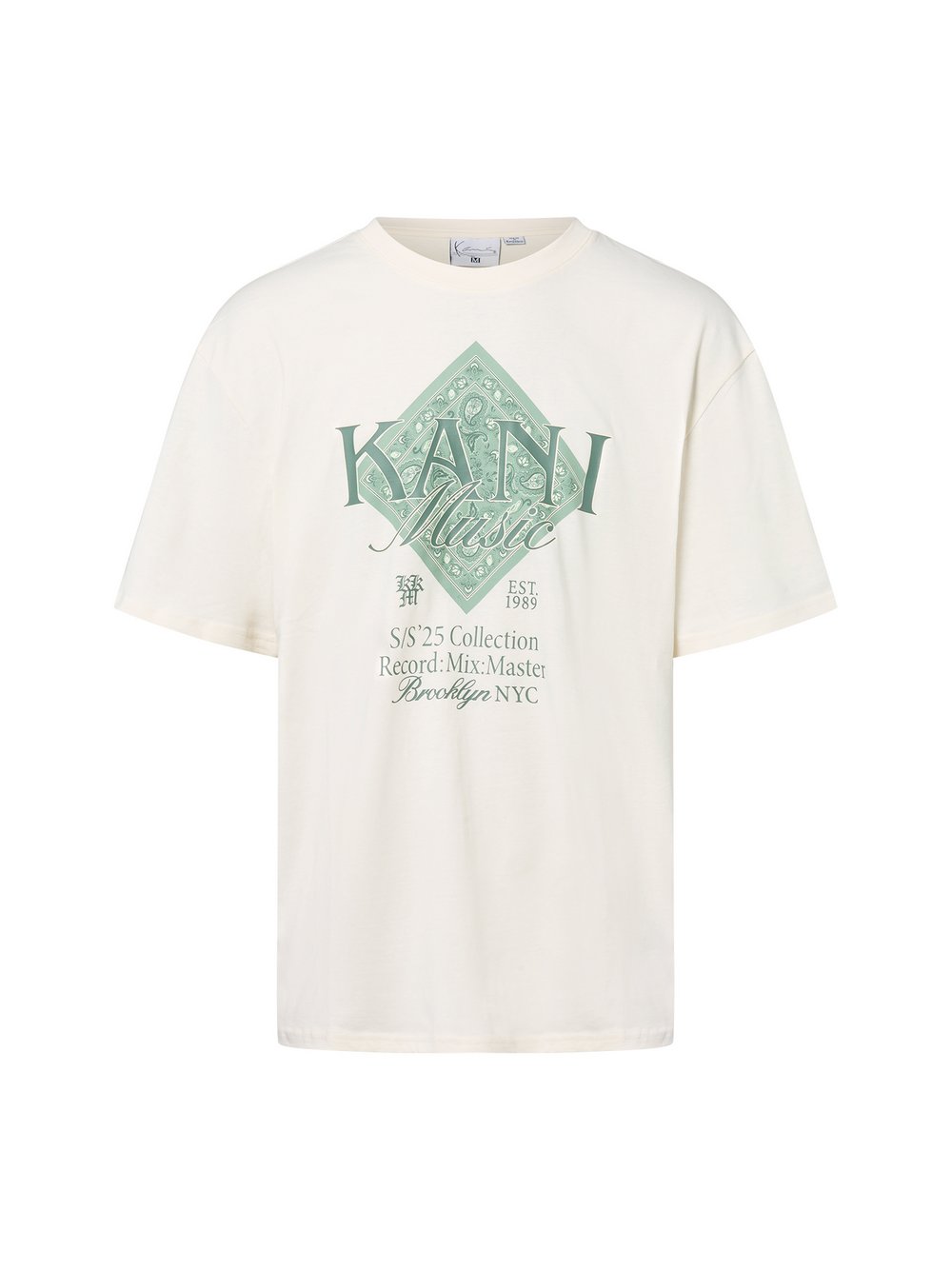 Karl Kani T-Shirt Herren Baumwolle weiß bedruckt, XL