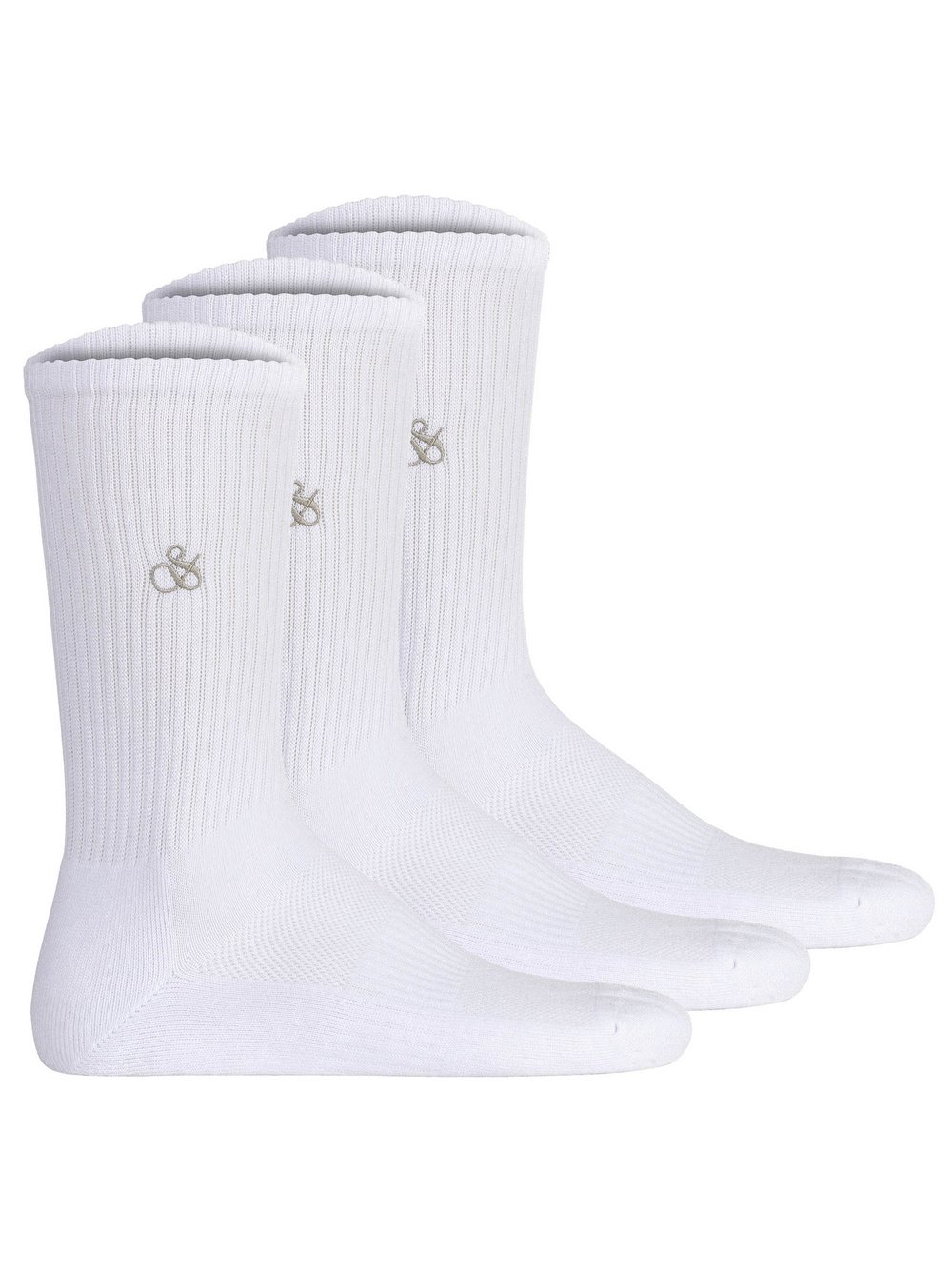 Scotch & Soda Socken 3er Pack Herren Baumwolle weiß, ONE SIZE