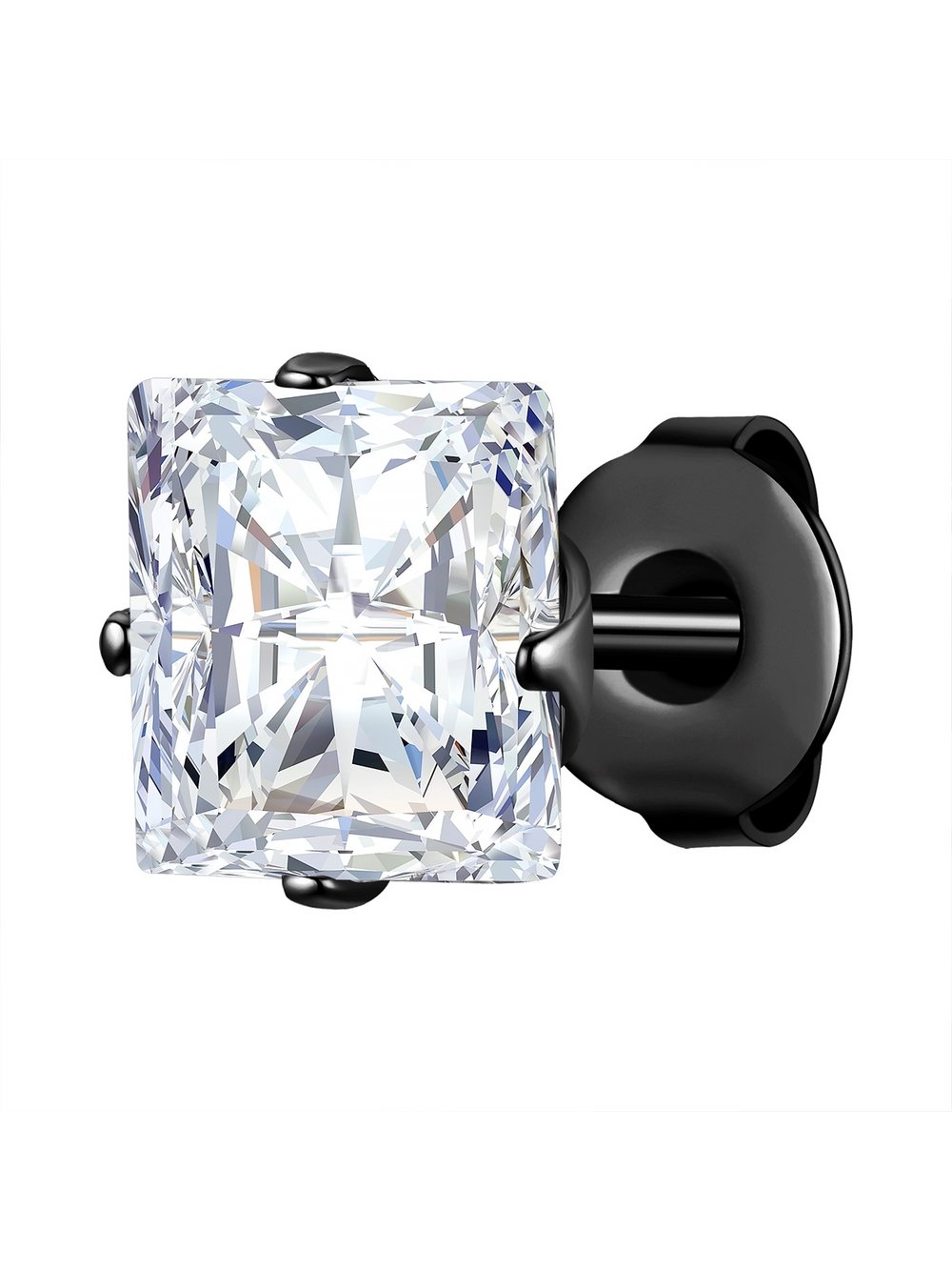 Thumbnail - True Rebels Ohrstecker Herren Edelstahl schwarz, ONE SIZE