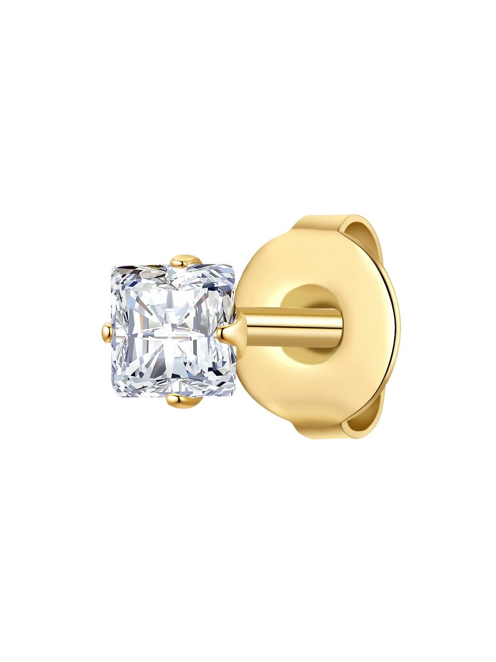 Thumbnail - True Rebels Ohrstecker Herren Edelstahl gold, ONE SIZE