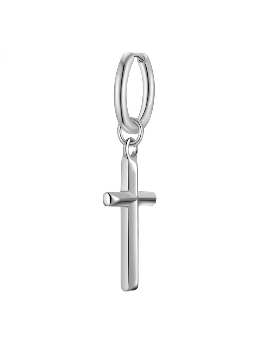 Thumbnail - True Rebels Creolen Herren Edelstahl silber, ONE SIZE