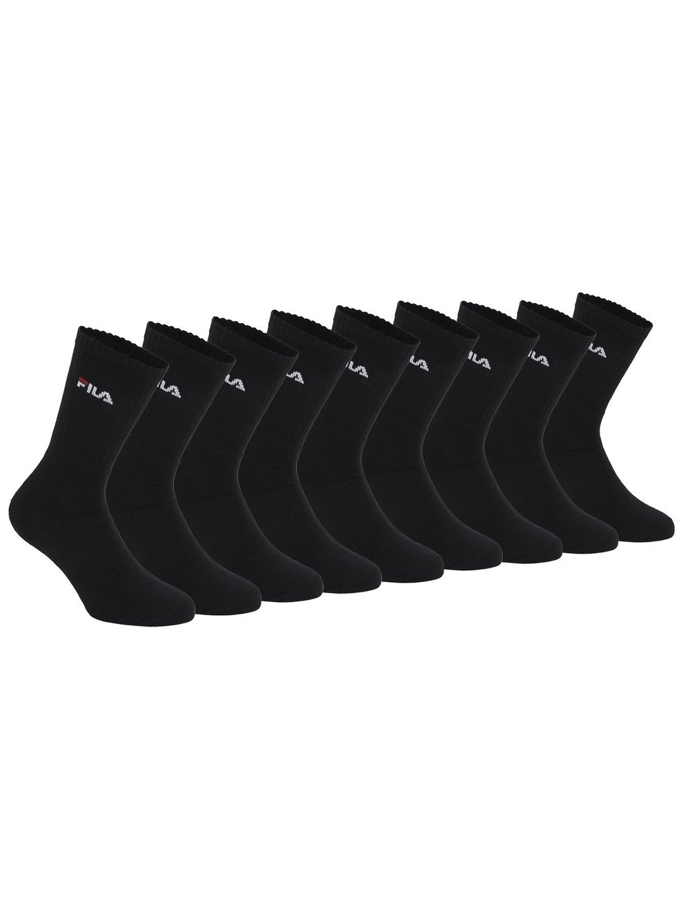 FILA Socken 9er Pack Damen Baumwolle schwarz, 43-46