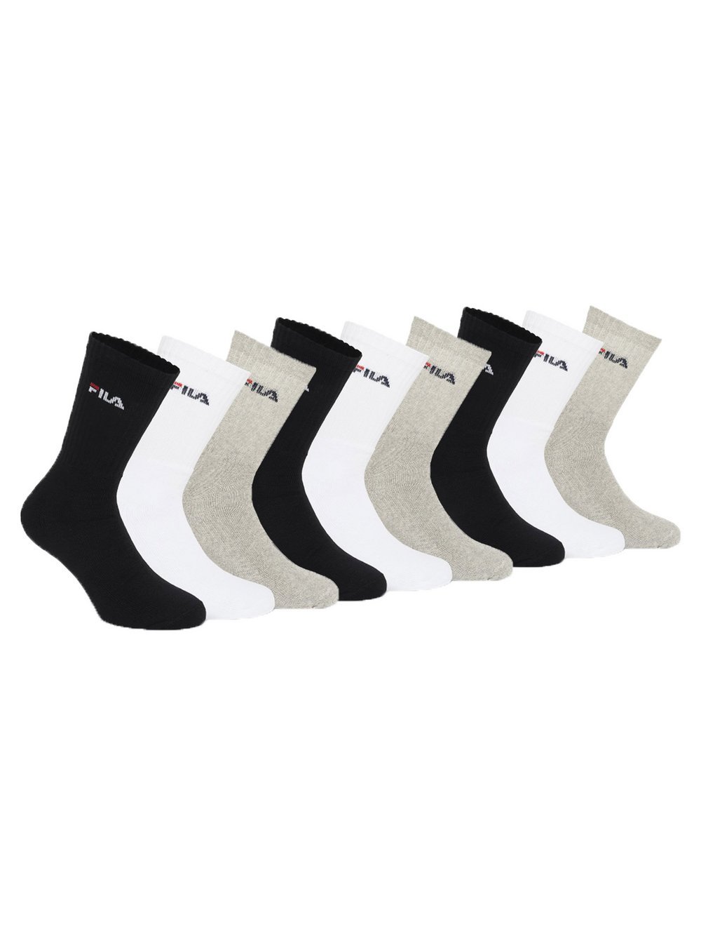 FILA Socken 9er Pack Damen Baumwolle mehrfarbig, 43-46