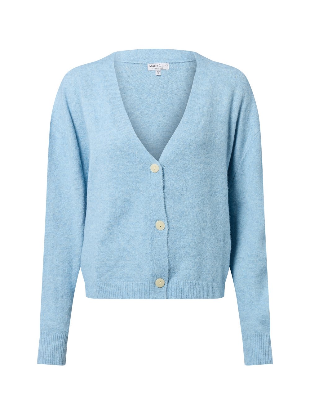 Marie Lund Strickjacke mit Wollanteil Damen blau meliert, M/L