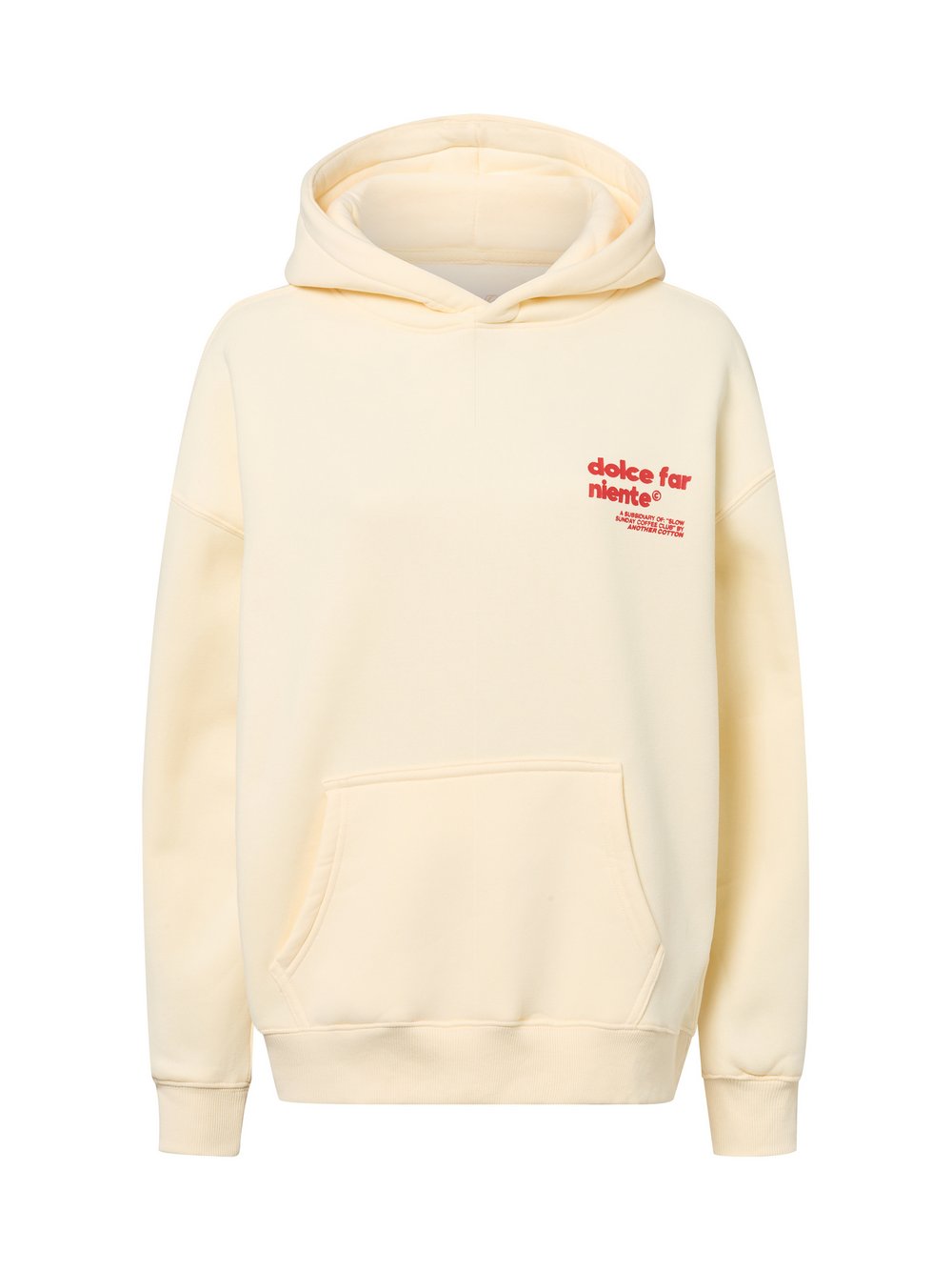 Another Cotton Lab Hoodie Damen Baumwolle gelb bedruckt, S