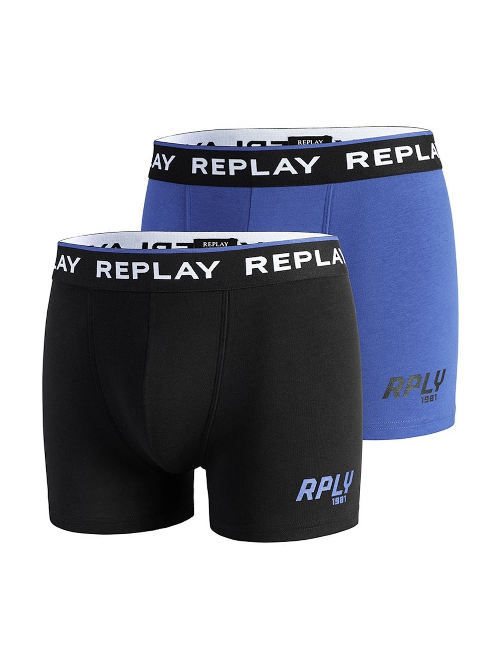 Replay Unterhose Herren Baumwolle blau, M