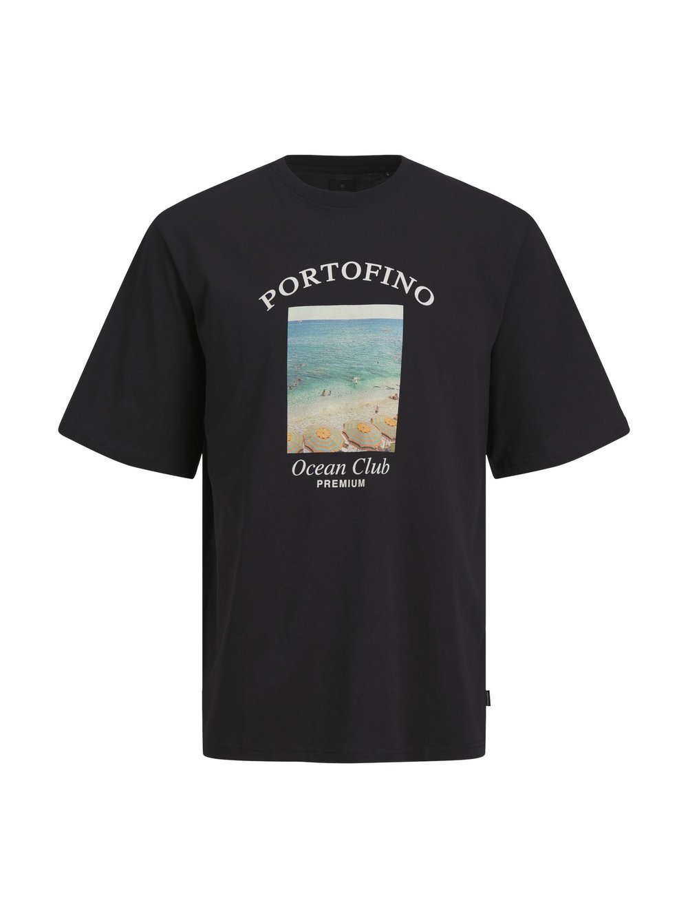 Thumbnail - Jack & Jones T-Shirt Herren Baumwolle schwarz bedruckt, L
