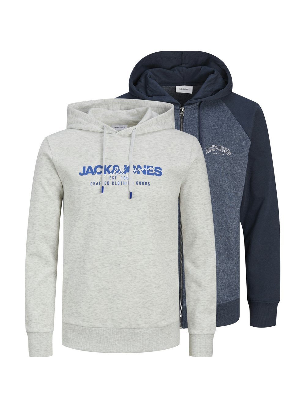 Jack & Jones Hoodie Herren Baumwolle mehrfarbig bedruckt, S