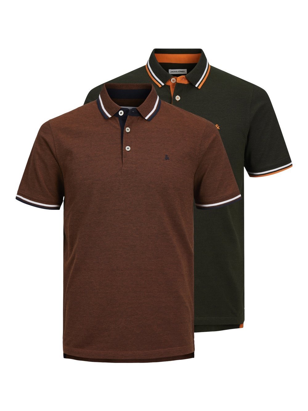 Jack & Jones Poloshirt Herren Baumwolle braun, M