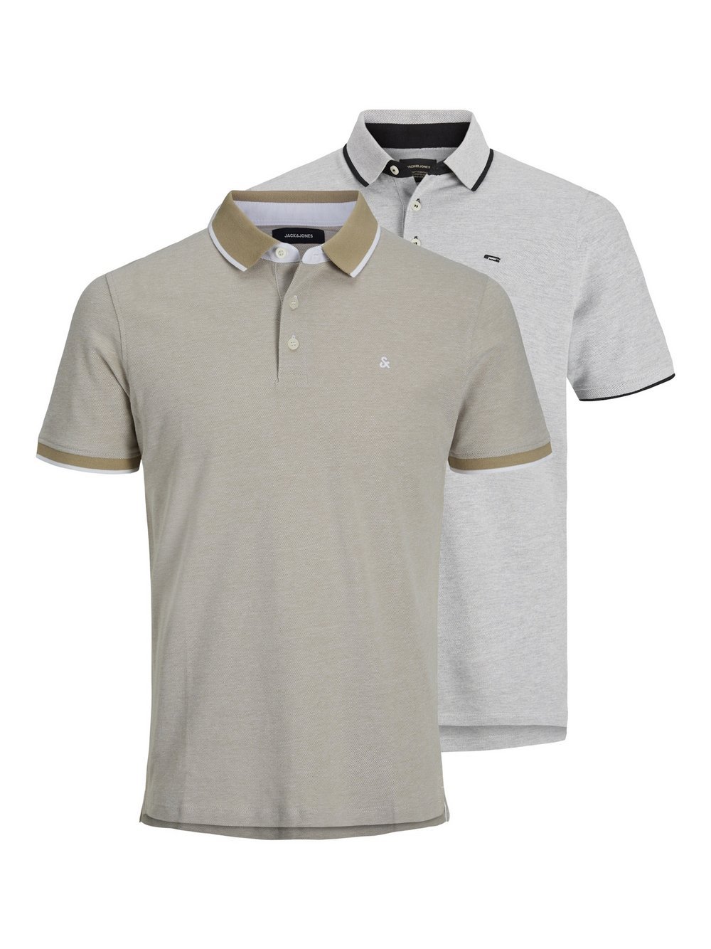 Jack & Jones Poloshirt Herren Baumwolle beige, S