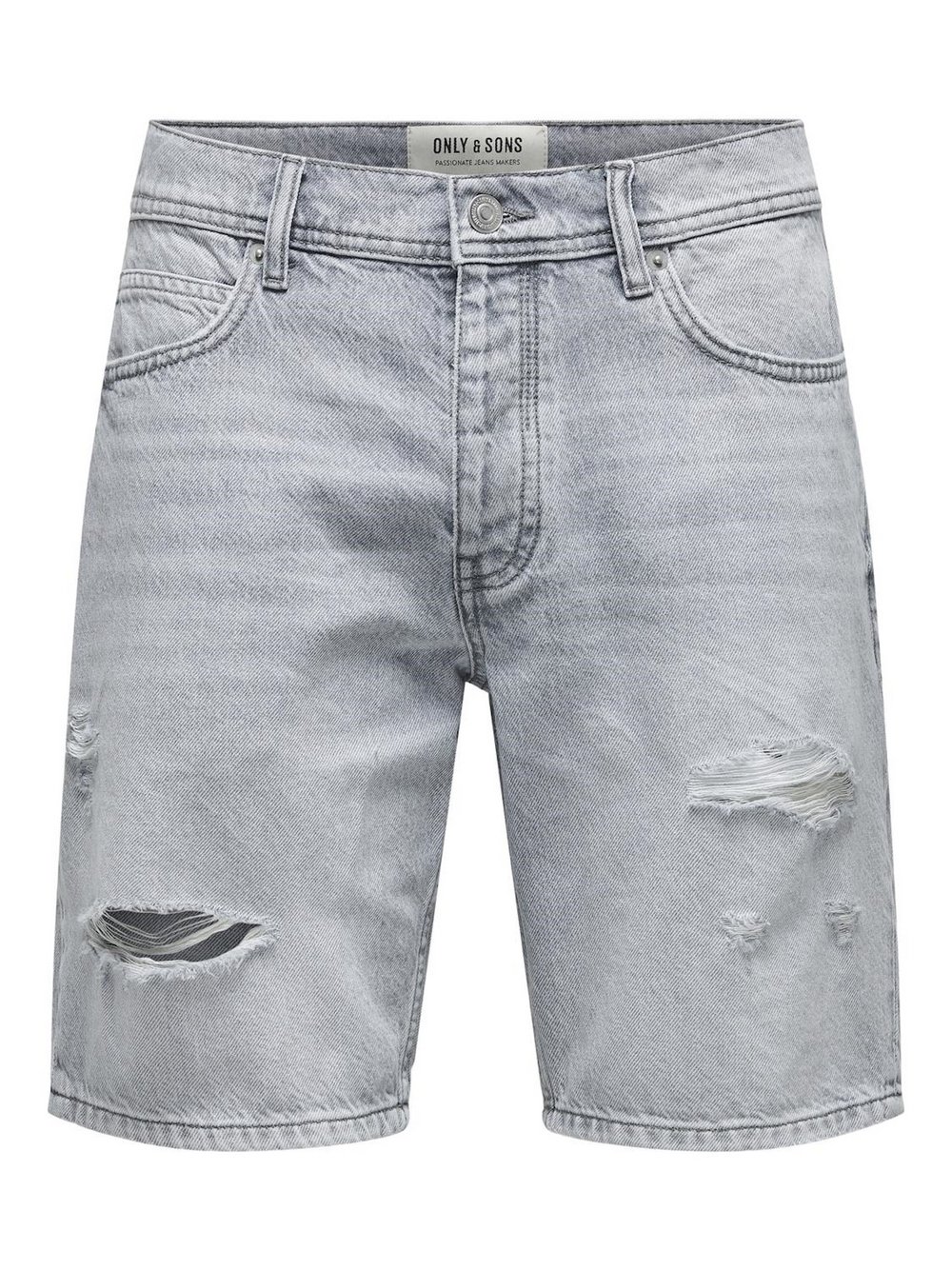 Only&Sons Shorts Herren Baumwolle grau, M