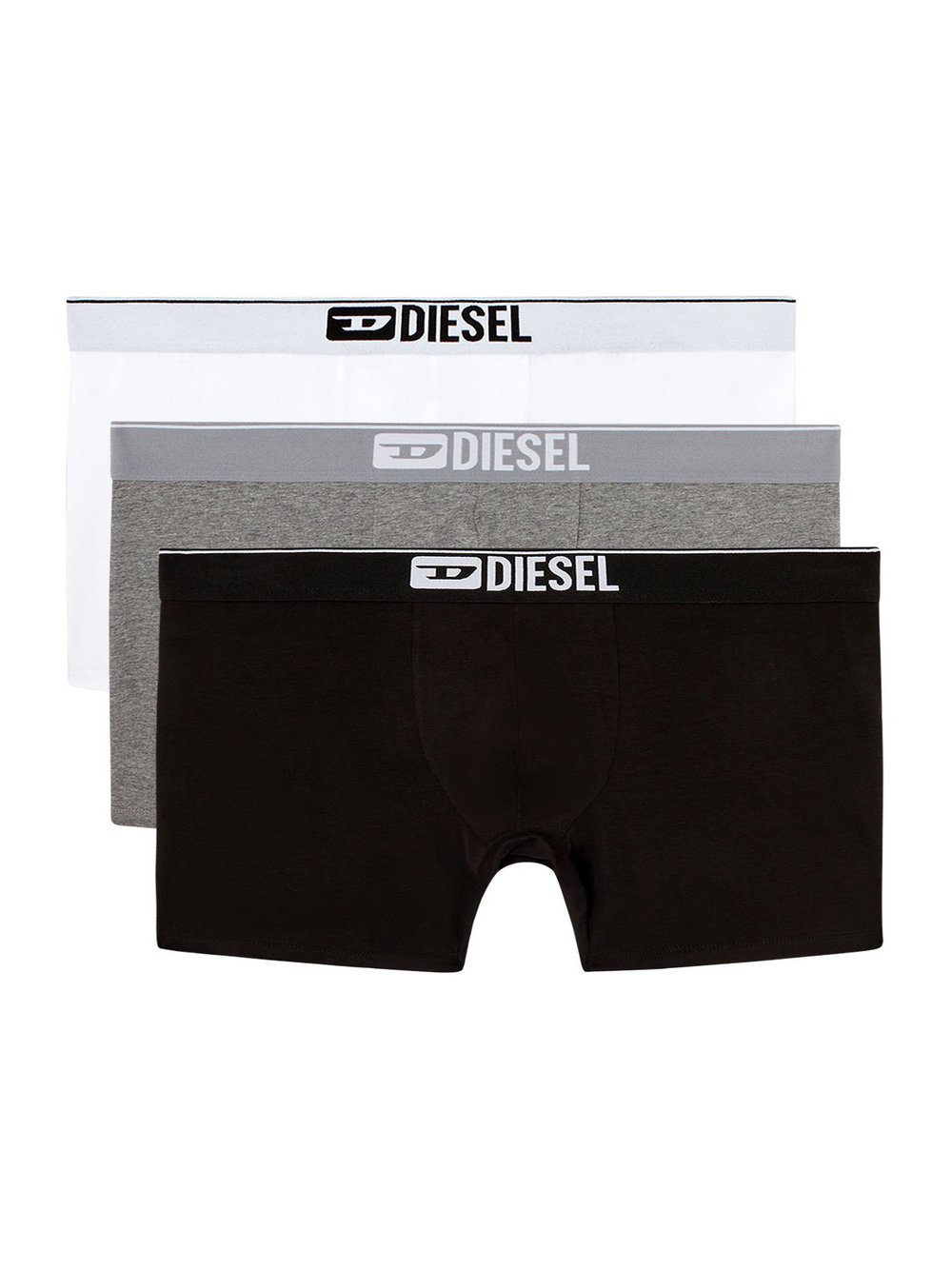 Diesel Boxershort 3er Pack Herren Baumwolle grau, S