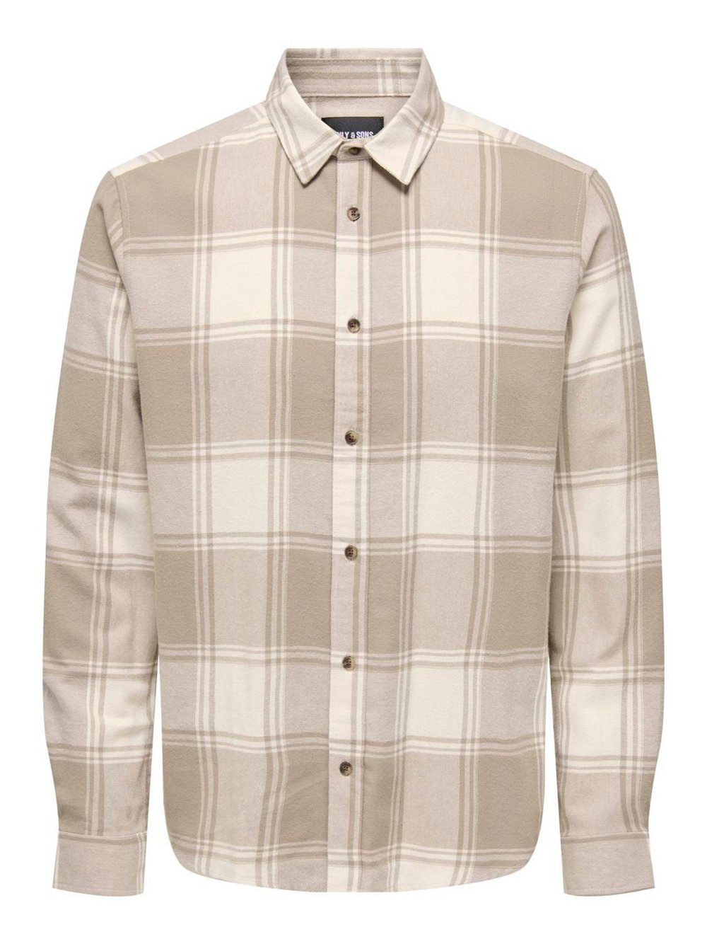 Only&Sons Hemd Herren Slim Fit Baumwolle braun kariert, L