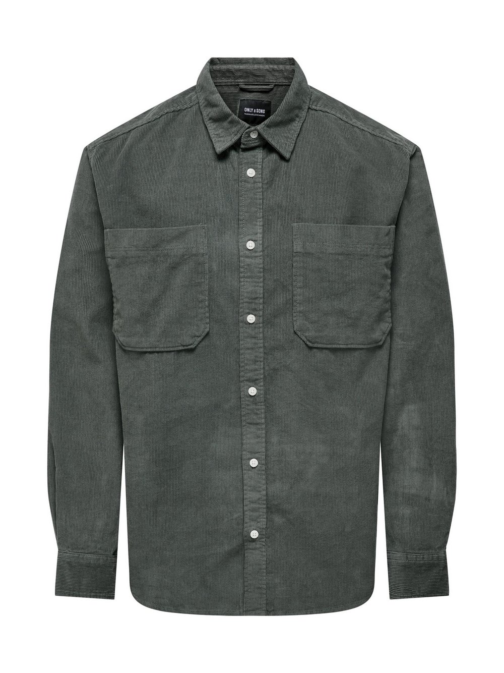 Thumbnail - Only&Sons Hemd Herren Comfort Fit Baumwolle grau, L