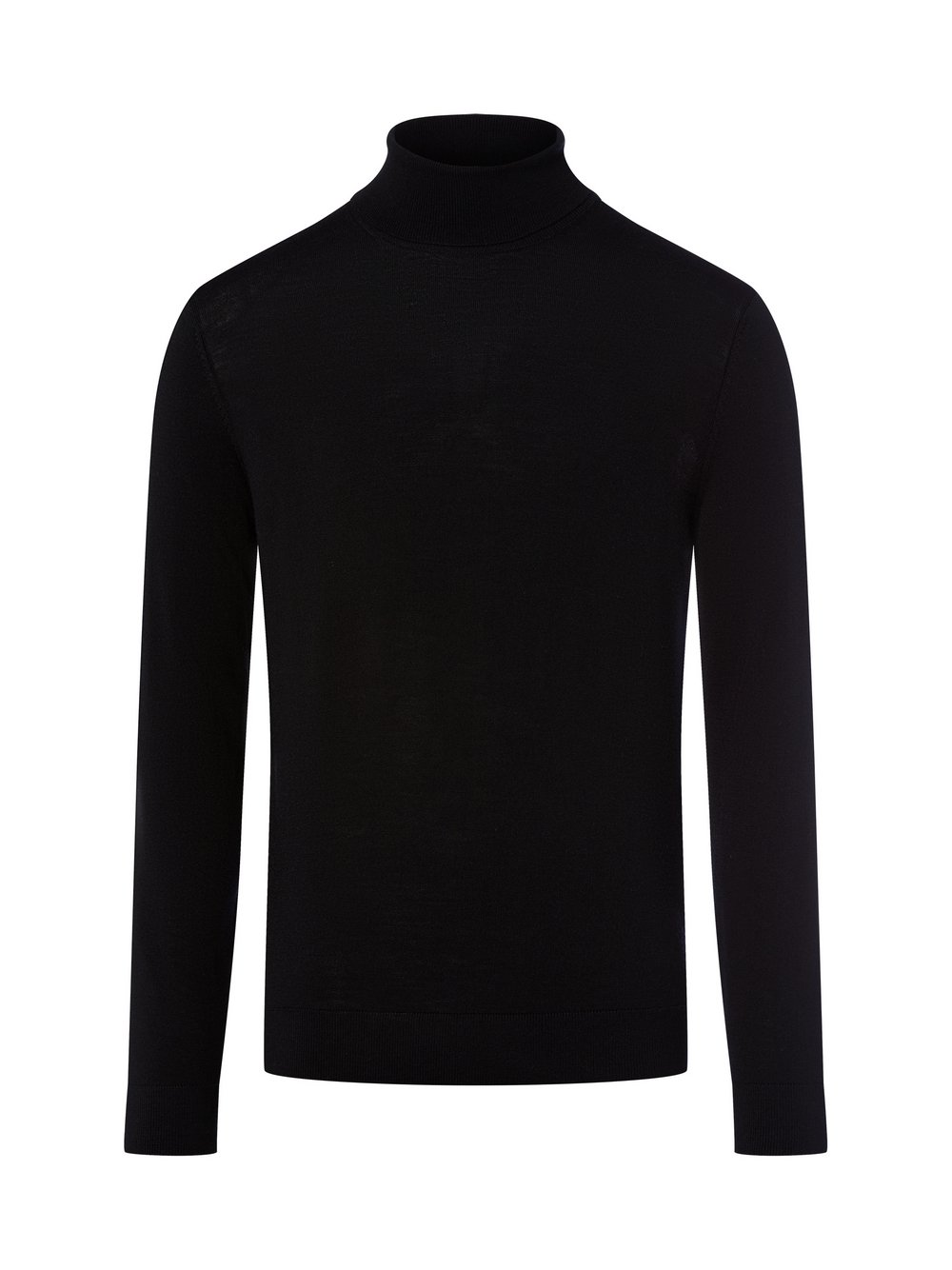 Thumbnail - Selected Rollkragenpullover aus Merinowolle Herren Feinstrick schwarz, M