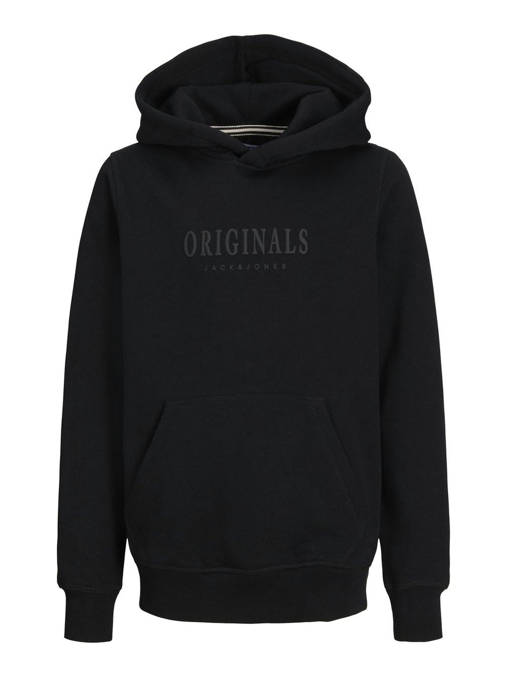 Jack & Jones Junior Kapuzenpullover Jungen Baumwolle schwarz, 140