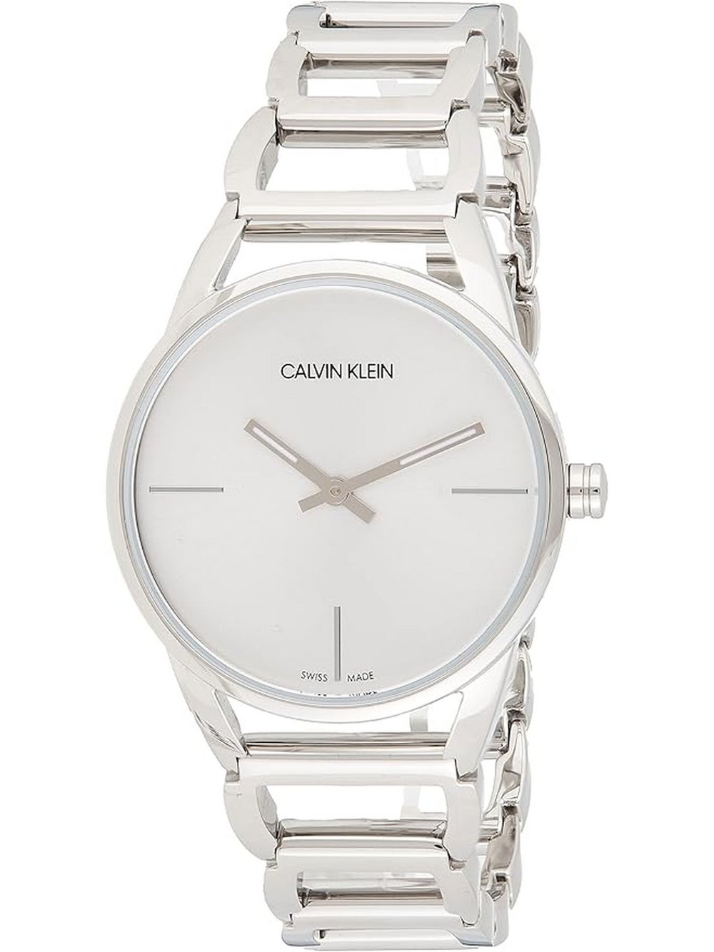 Calvin Klein Quarzuhr Damen Edelstahl silber, ONE SIZE