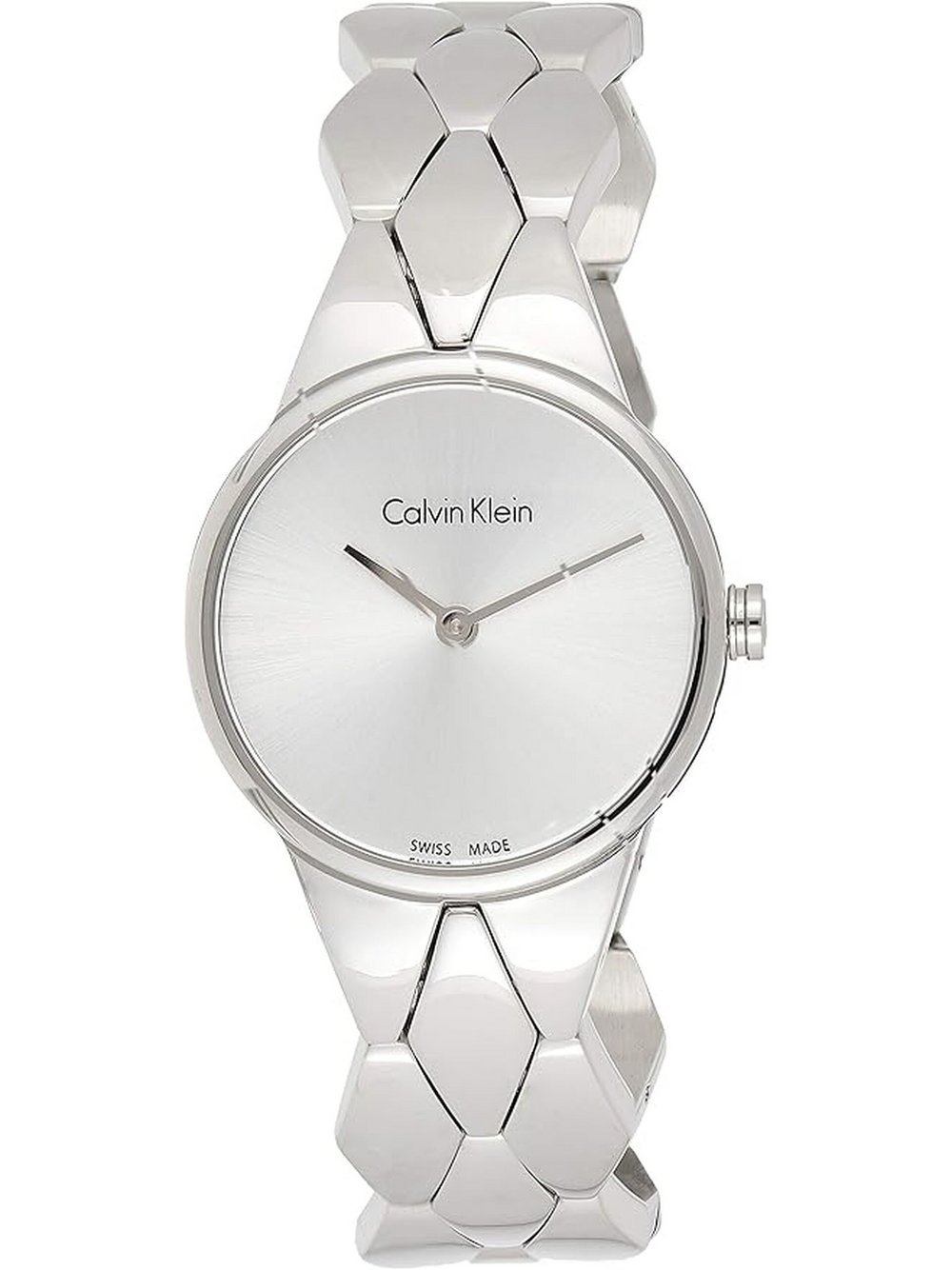 Calvin Klein Quarzuhr Damen Edelstahl silber, ONE SIZE