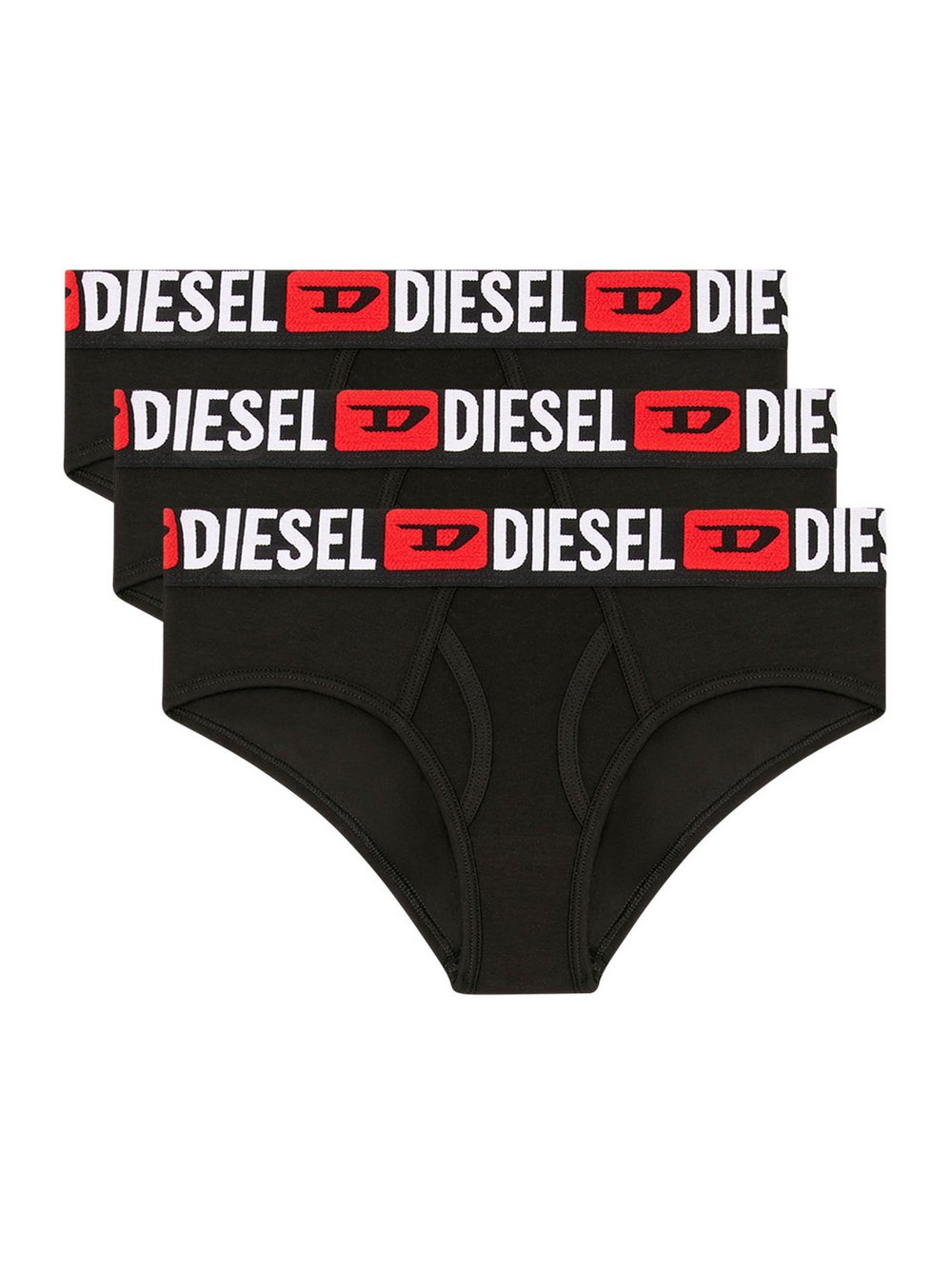 Diesel Slip 3er Pack Damen Baumwolle schwarz, L