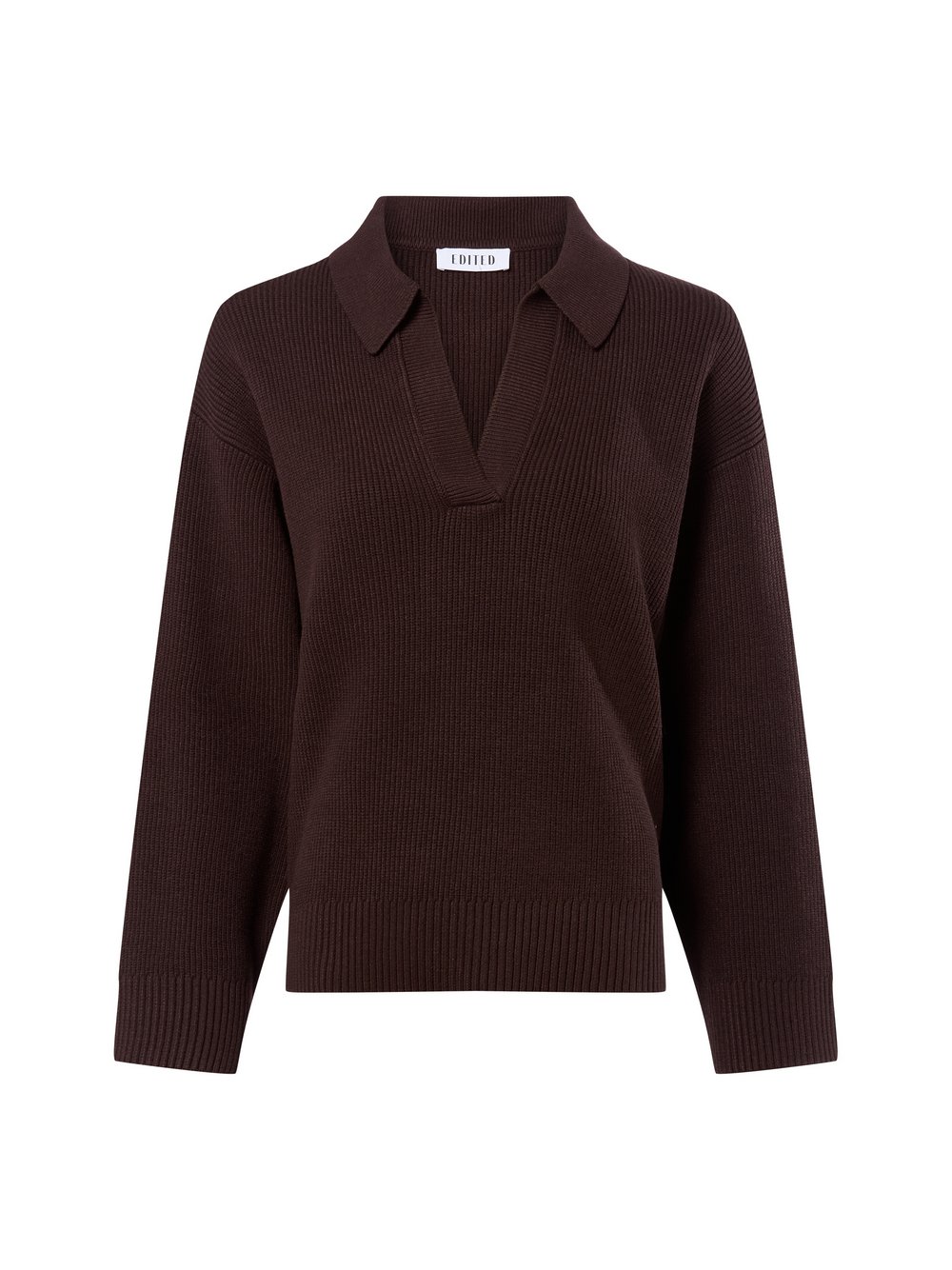 EDITED Strickpullover Damen braun, 40