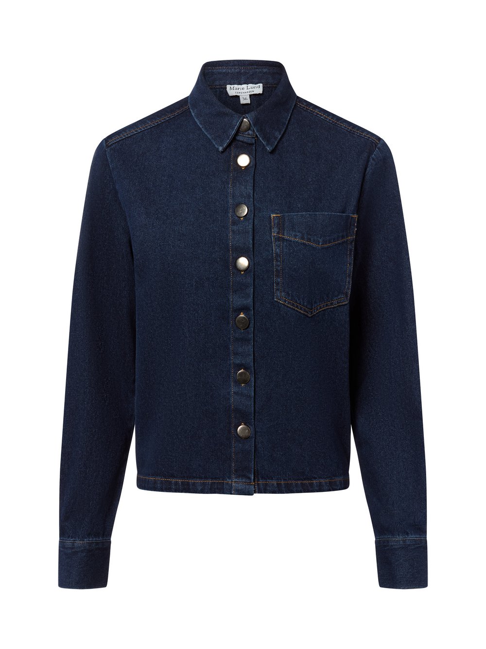 Marie Lund Jeansbluse Damen Baumwolle blau, 46