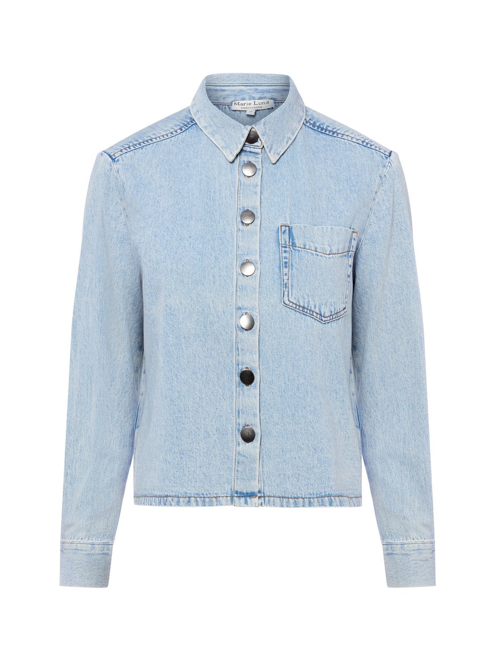 Marie Lund Jeansbluse Damen Baumwolle blau, 46
