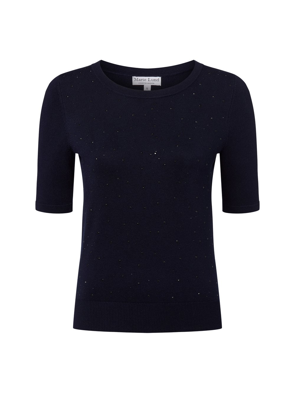 Marie Lund Kurzarmpullover Damen Viskose blau, XXXL