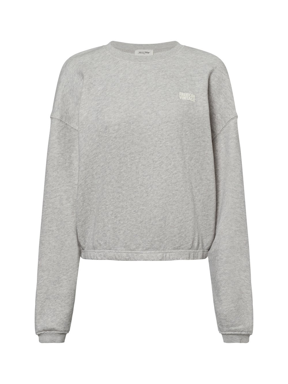 american vintage Sweatshirt Damen Baumwolle grau, M