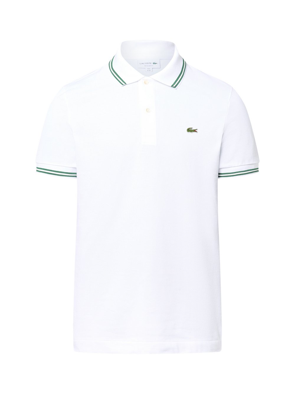 Lacoste Poloshirt Herren Baumwolle weiß, M