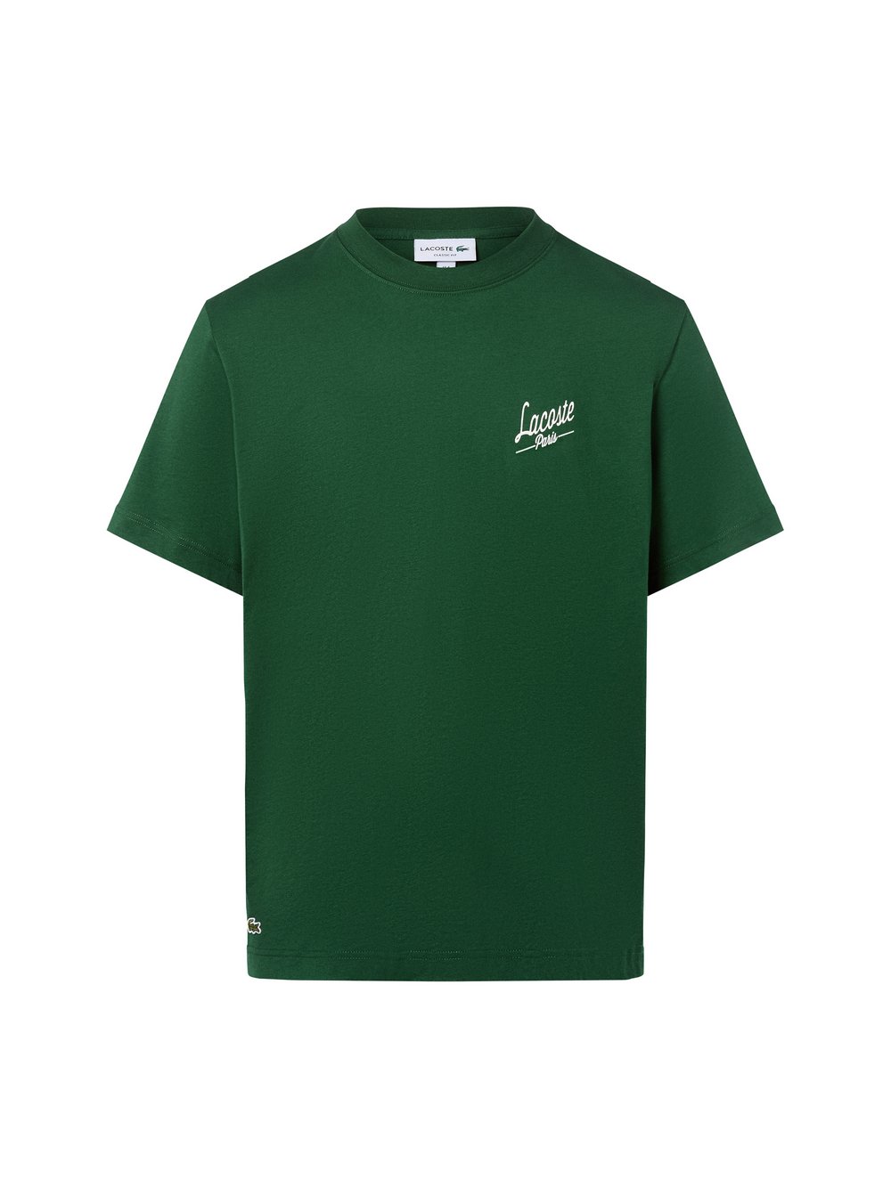 Lacoste T-Shirt Herren Baumwolle grün bedruckt, 5