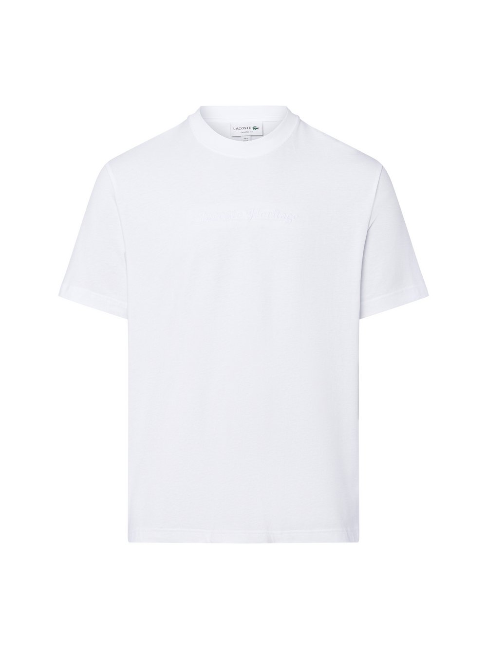 Lacoste T-Shirt Damen Baumwolle weiß, XXL