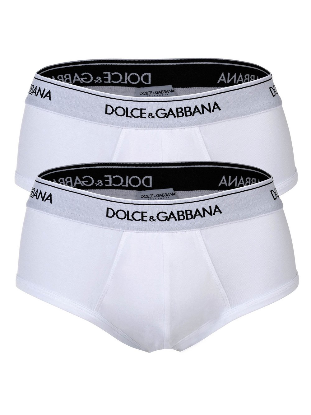 Dolce & Gabbana Slip 2er Pack Herren Baumwolle weiß, M