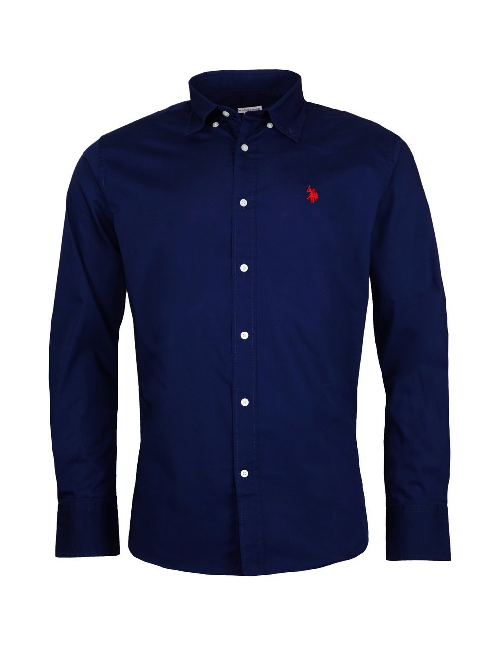 U.S. Polo Assn. Hemd Herren Comfort Fit Baumwolle blau, XL