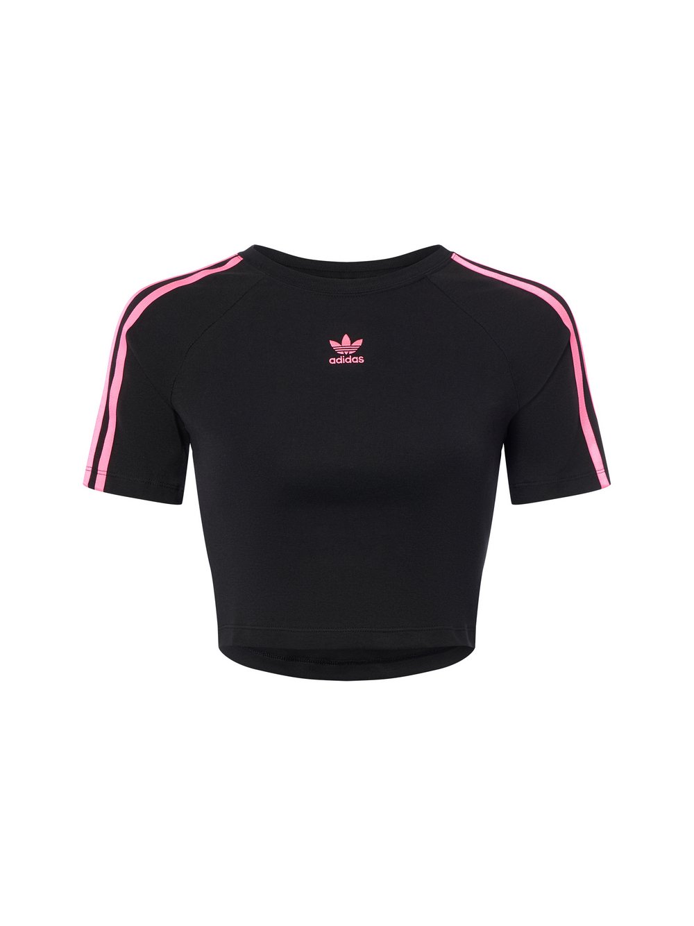 adidas Originals Crop-T-Shirt Damen Baumwolle schwarz, XL