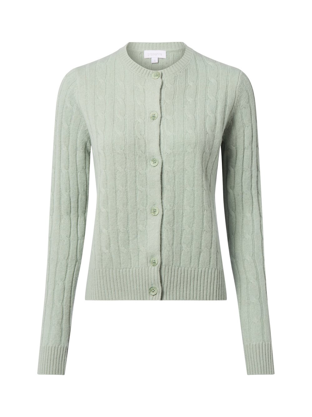 brookshire Woll-Strickjacke Damen Wolle grün, L