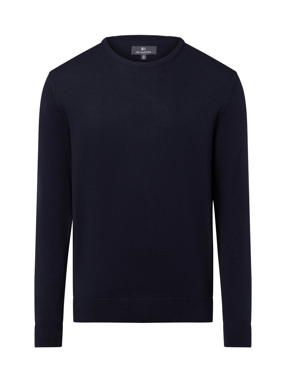 Nils Sundström Pullover Herren Baumwolle blau, XL